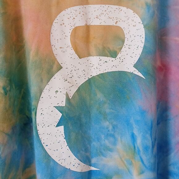 Zyia Hendrix Kettle Bell Moon Tie Dye Muscle Tank Top - Picture 3 of 4